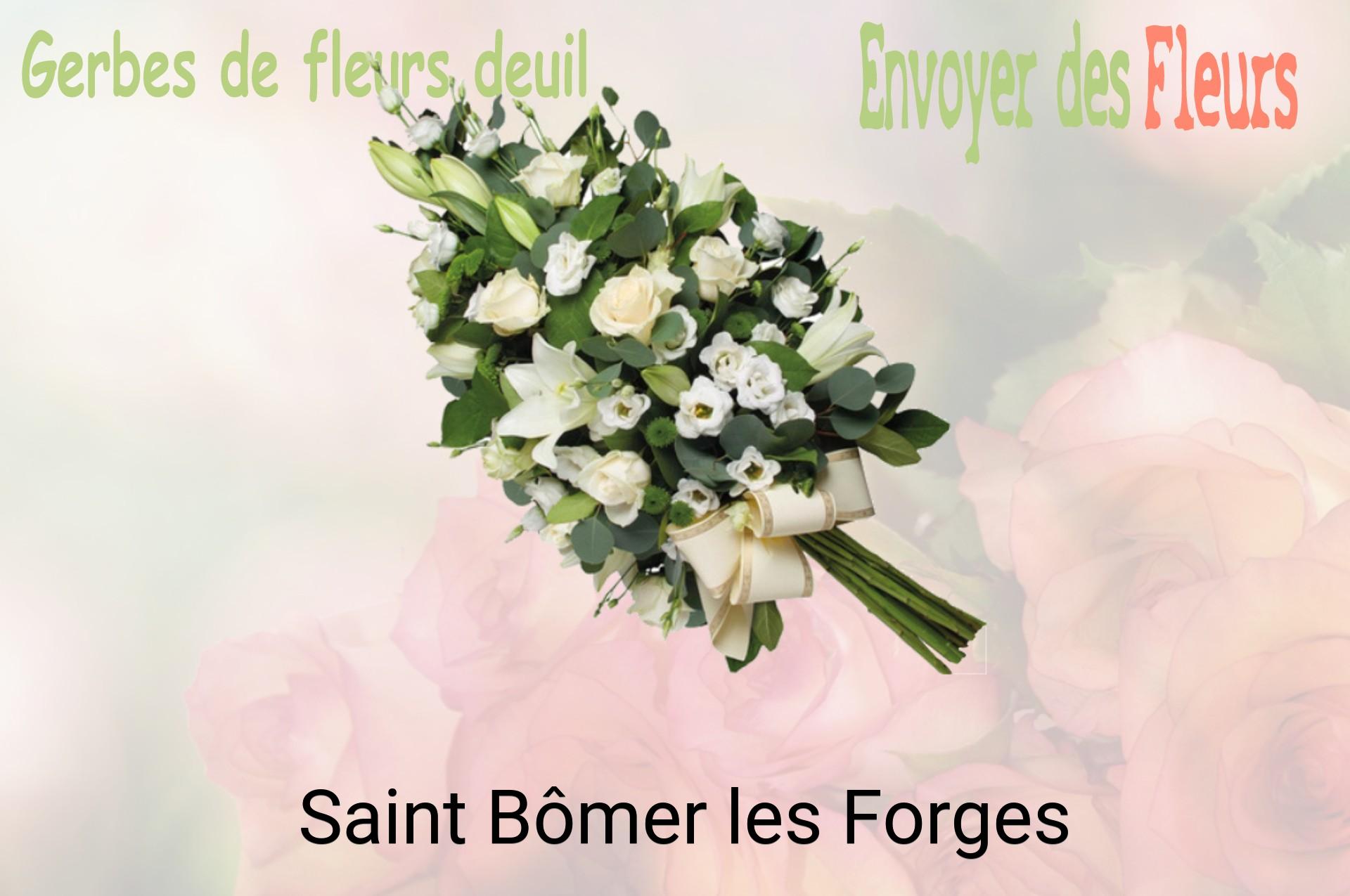 Gerbe de fleurs de deuil livrée à Saint-Bômer-les-Forges
